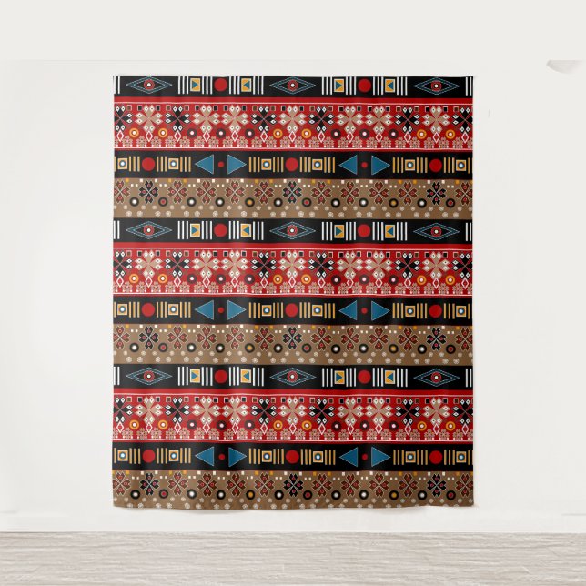 Tenture Motifs africains, motifs orientaux jeter l'oreille (Devant)