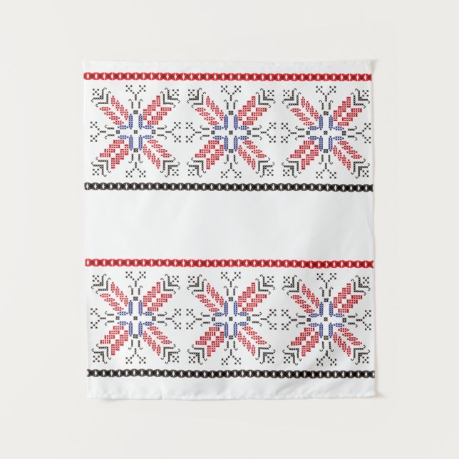 Tenture Motifs d'art folklorique roumain Roumanie 1 (Devant)