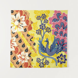 Tenture motifs de batik indonésien avec un plan très disti