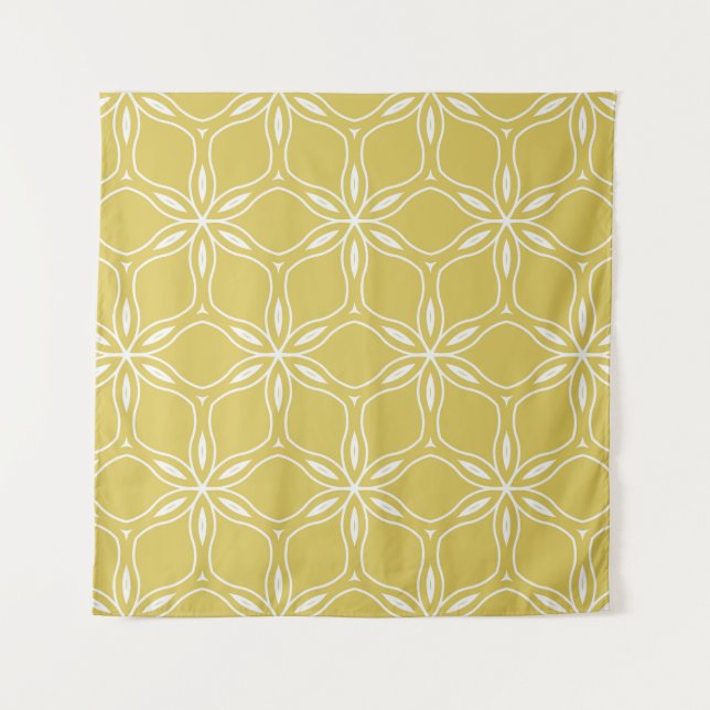 Tenture Motifs géométriques floraux sans couture. Texture  (Devant)