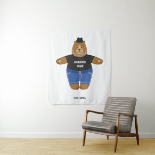 Tenture Mug spécial cadeau de la fête des pères Ourson Pap