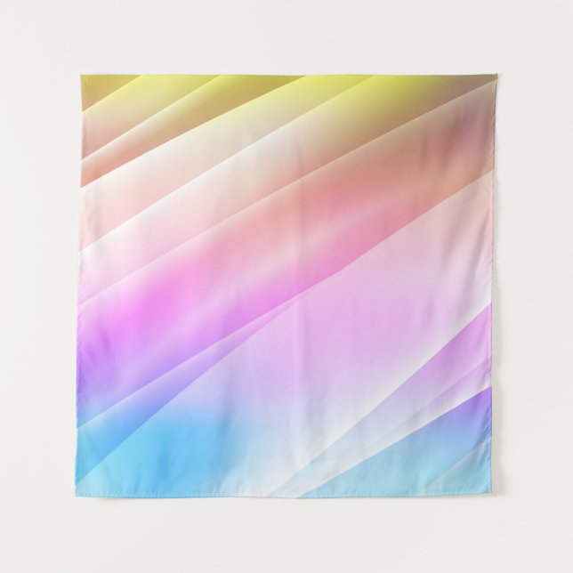 Tenture Multicolor léger, Couvercle arc-en-ciel avec longu (Devant)