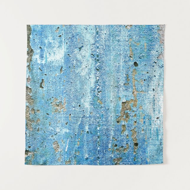 Tenture Mur de béton texturé, taches de rouille. (Devant)