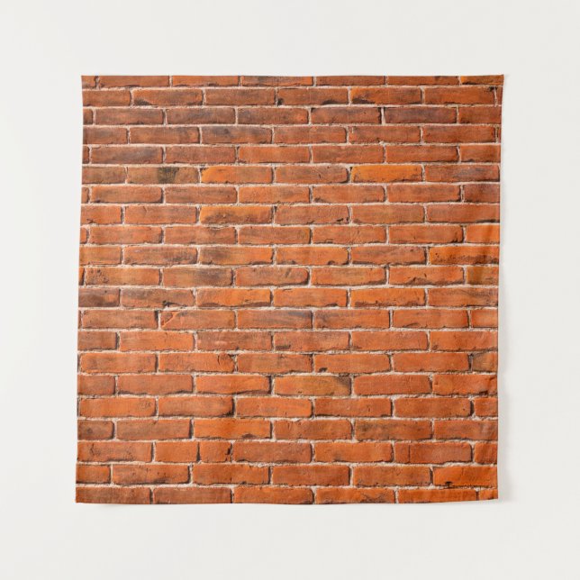 Tenture Mur de briques mur de briques rouges mur (Devant)