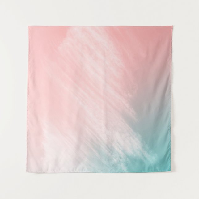 TENTURE MUR DE PASTEL ET DE MINT ABSTRAITS (Devant)