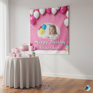 Tenture Mur de photos personnalisé pour un joyeux annivers