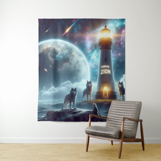 Tenture Mur de zion de l'équipe (En situation)