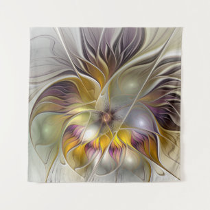 Tenture Murale Abstrait Imaginaire coloré Fleur moderne Fractal