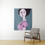 Tenture Murale Affiche numérique pop art moderne "Queenie"<br><div class="desc">"Queenie" affiche pop art moderne numérique par Anna Casey Can redimensionner à tous sauf la plus grande taille</div>