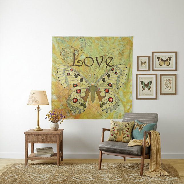 Tenture Murale Aime papillon vintage (Créateur téléchargé)