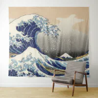 Tenture Murale Grande Vague Kanagawa