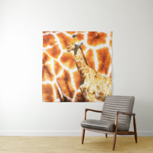 Tenture Murale Baby Giraffe