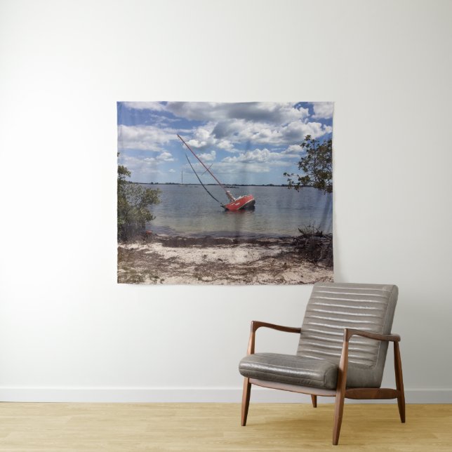 Tenture Murale Bateau à voile (En situation (horizontale))