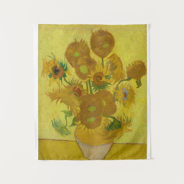 Tenture Murale Beaux Tournesols d'art par Vincent van Gogh (Devant)