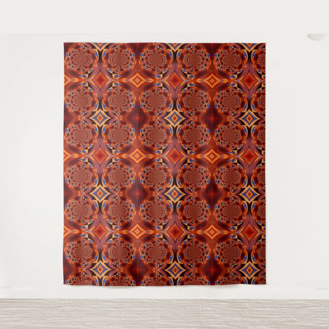 Tenture Murale Brown Swirl  Design Tapestry (Devant)