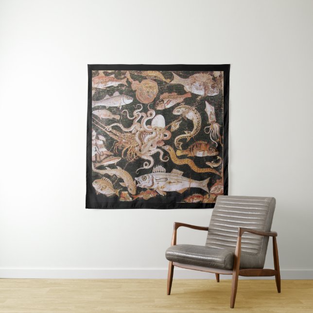 Tenture Murale COLLECTION de POMPEII, OCÉAN - SCÈNE de VIE MARINE (En situation (horizontale))