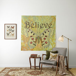 Tenture Murale Croire papillon vintage