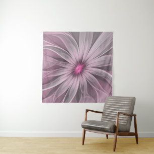 Tenture Murale Fleur de fantaisie abstraite Art fractal floral de