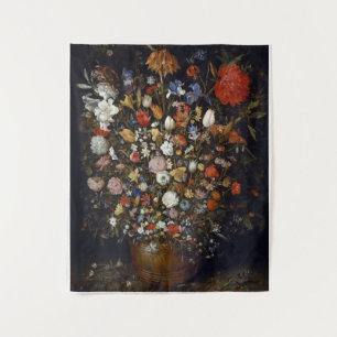 Tenture Murale Fleurs dans un bateau en bois Jan Brueghel l'aîné