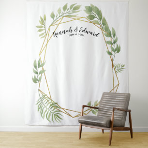 Tenture Murale Fond de mariage, accessoire de photo, géométrique