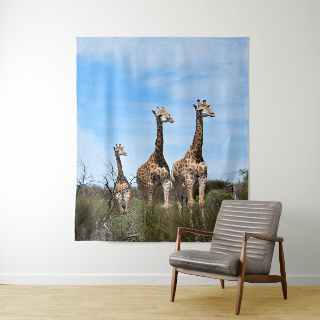 Tenture Murale Girafes dans un ciel sans fin (En situation)