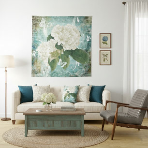 Tenture Murale Hydrangea blanche