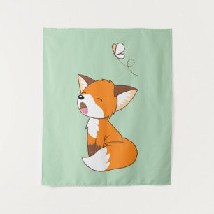 Tenture Murale Joli Petit Fox Sleepy