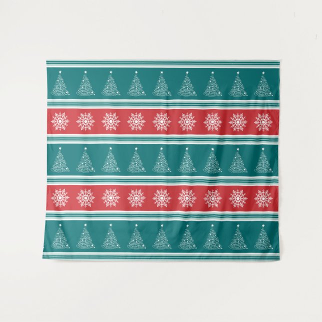 Tenture Murale Joyeux Noël (Devant (Horizontal))