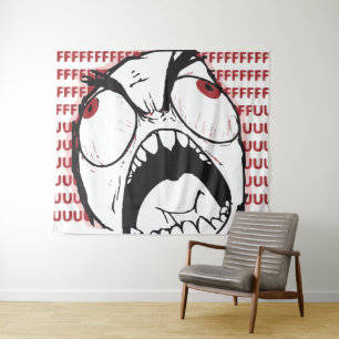 Tenture Murale mèmes rageguy fuuuuu