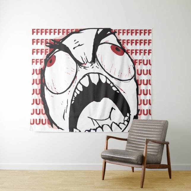 Tenture Murale mèmes rageguy fuuuuu (En situation (horizontale))