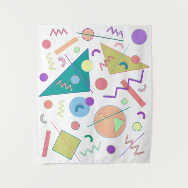 Tenture Murale Memphis #80 Moyen (Devant)