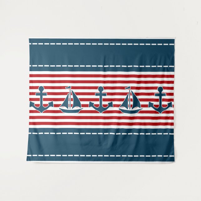 Tenture Murale Nautical design (Devant (Horizontal))