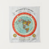 Nouvelle carte standard du monde de la Terre plate