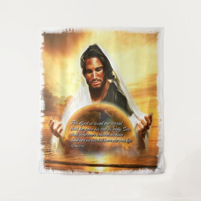 Tenture Murale Pour Dieu si aimé le monde.. (Devant)