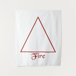 Tenture Murale Symbole de l'élément de feu de Pagan tombé