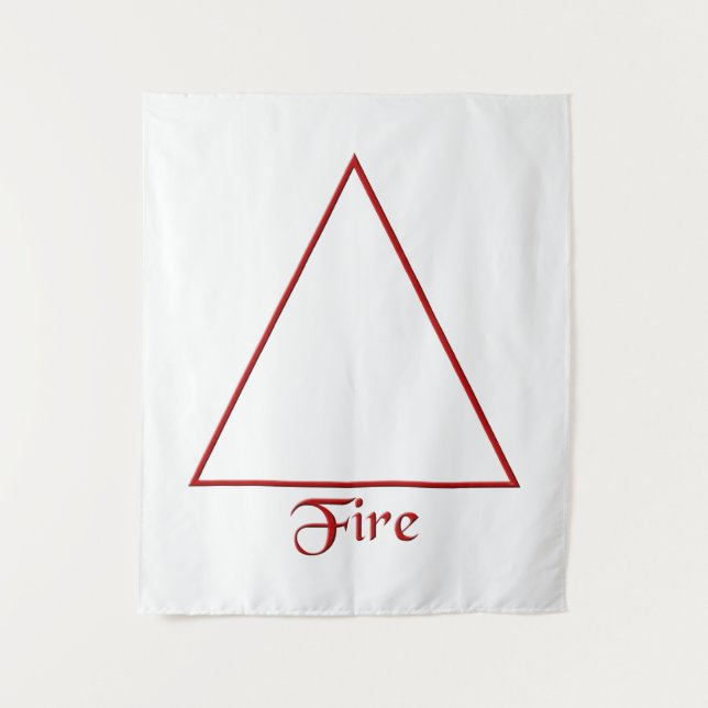 Tenture Murale Symbole de l'élément de feu de Pagan tombé (Devant)