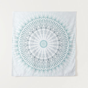 Tenture Murale Turbie Aqua Mandala Géométrique Moderne