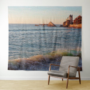 Tenture Murale Villa sur les Rochers