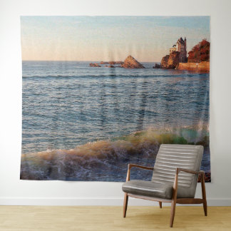 Tenture Murale Villa sur les Rochers