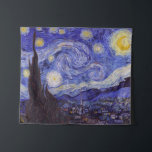 Tenture Murale Vincent Van Gogh Starry Nuit Vintage Art<br><div class="desc">Vincent van Gogh Starry Night Art Peinture Starry Night est un tableau de l'artiste post-impressionniste néerlandais Vincent van Gogh. Le ciel bleu de la nuit est rempli de nuages tourbillonnants, d'étoiles et d'une lune brillante croissant. La Nuit étoilée est la seule nocturne de la série de vues depuis la fenêtre...</div>