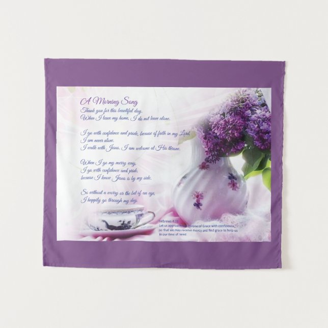 Tenture Murez la plaque, poème, tenture, images, tapesty (Devant (Horizontal))