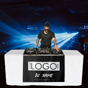 Tenture Music DJ Business Logo Modern Table Runner Bannièr