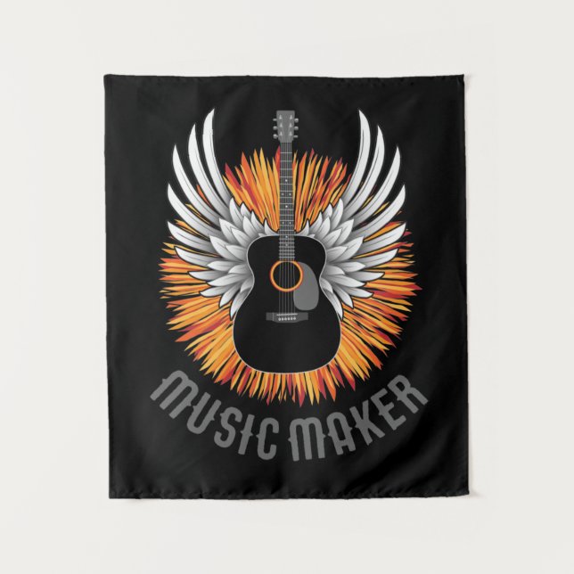 Tenture Music Maker (guitare) (Devant)