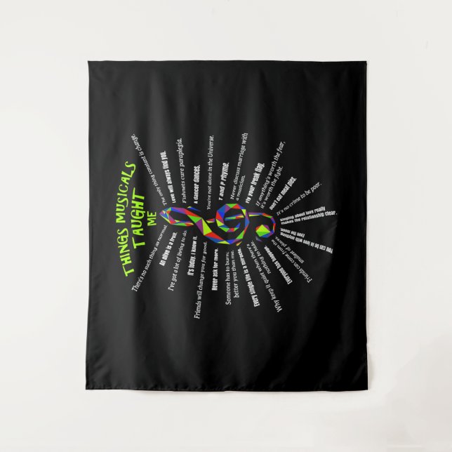 Tenture Musique Avant Les Choses Les comédies Musicales M' (Devant)