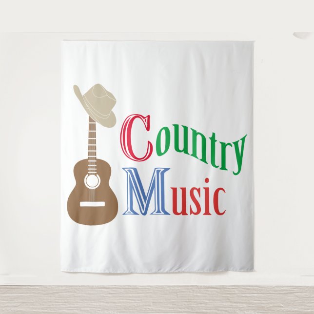 Tenture Musique country (Devant)