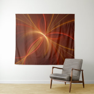Tenture Mystique Abstrait Fractal Art Moderne Couleurs cha