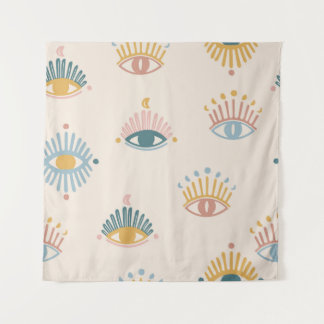 Tenture Mystique yeux sans couture motif, arrière - plan m