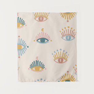 Tenture Mystique yeux sans couture motif, arrière - plan m