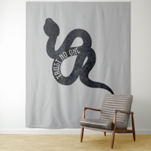 Tenture N'Accordez Votre Confiance à Personne Serpent Snak