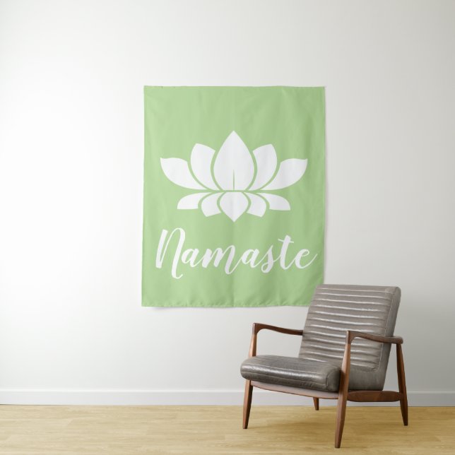 Tenture Namaste White Lotus Yoga (En situation)